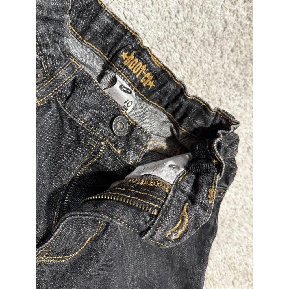 Lot of 3 Youth Boy's  Skinny Cat & Jack, Old Navy Boot Cut LEE MVP Jeans Size 10